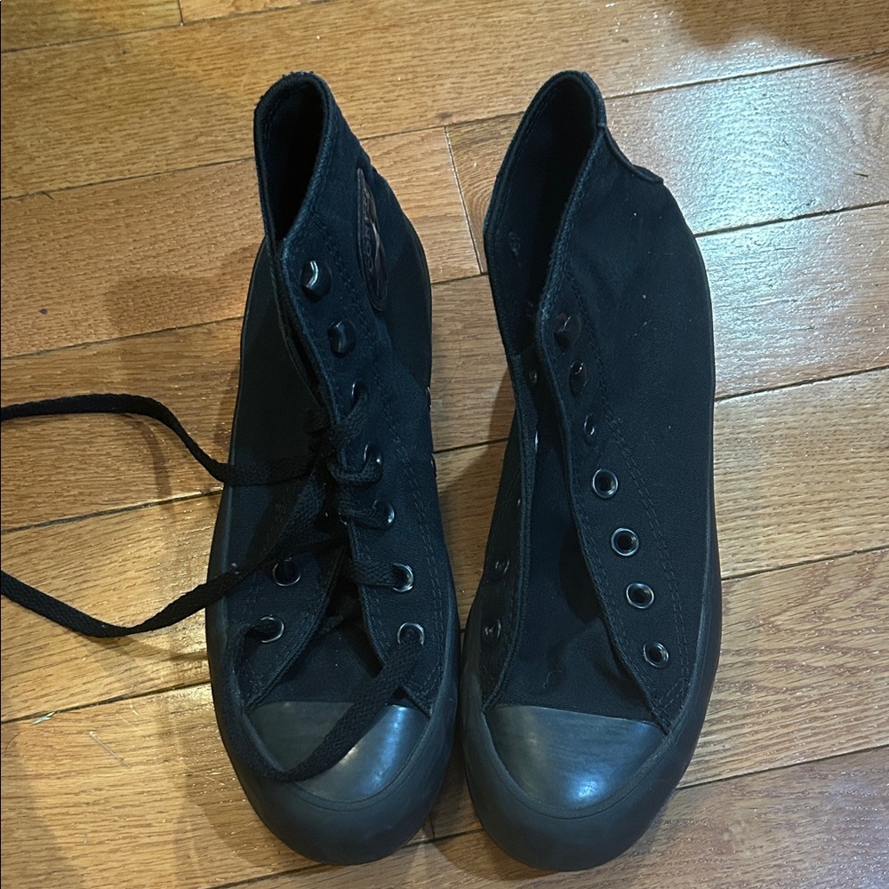 Converse Black Platform High-Tops